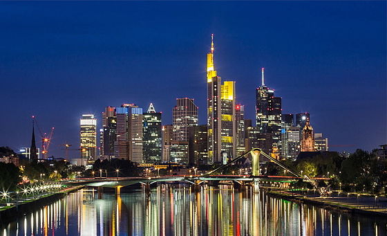 The Frankfurt skyline